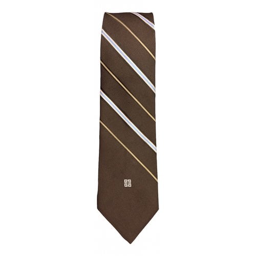Pre-owned Givenchy Tie In Brown