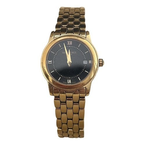 Pre-owned Raymond Weil Watch In Gold