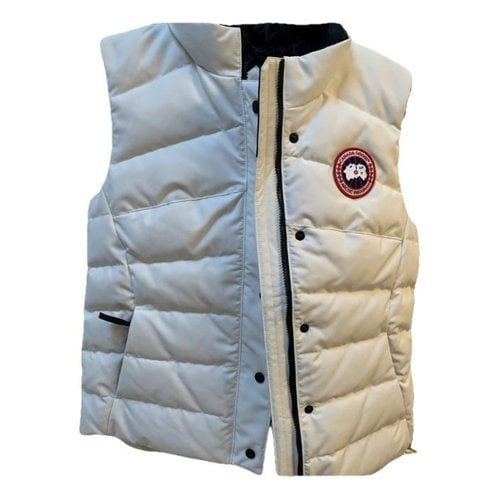 Pre-owned Canada Goose Jacket In White