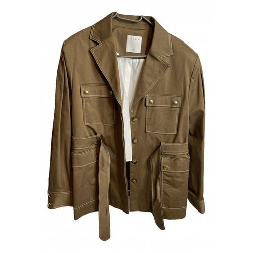 Pre-owned Sandro Jacket In Brown
