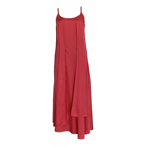 Pre-owned Massimo Dutti Maxi Dress In Red