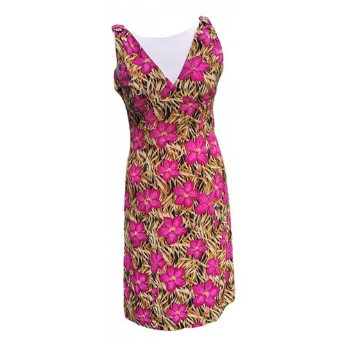 Pre-owned Escada Silk Mid-length Dress In Multicolour