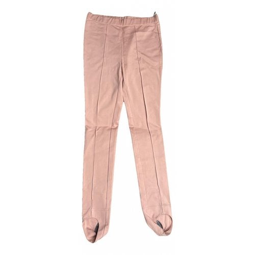 Pre-owned Marni Cloth Straight Pants In Pink