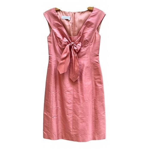 Pre-owned Gio' Guerreri Silk Mid-length Dress In Pink