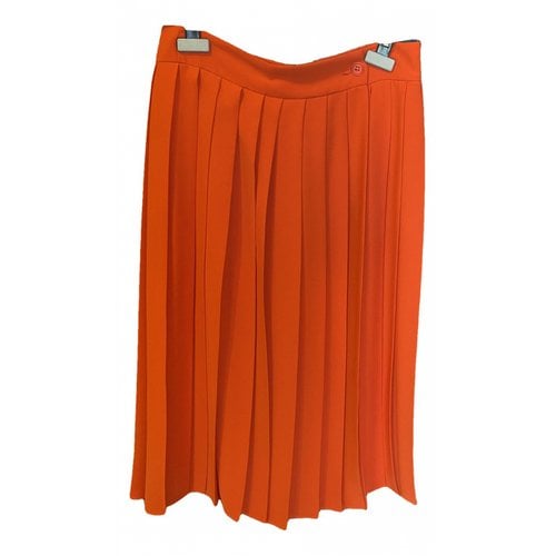 Pre-owned P.a.r.o.s.h Mid-length Skirt In Orange