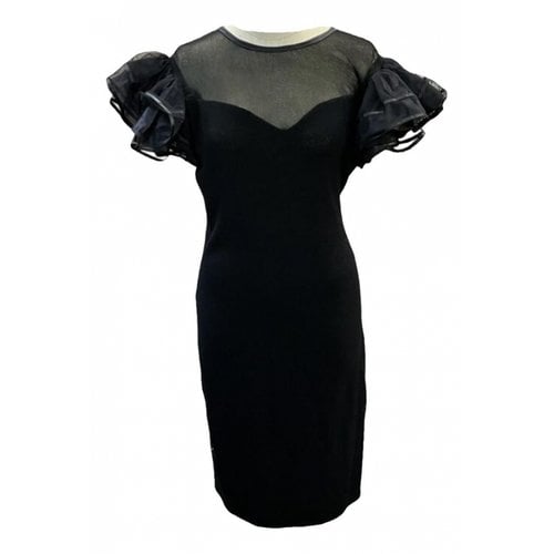 Pre-owned St John Mid-length Dress In Black