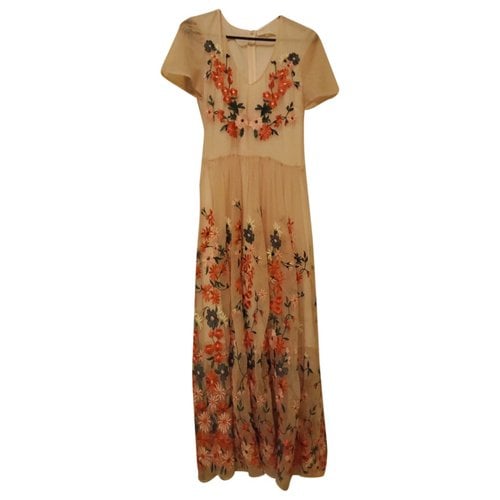Pre-owned Maje Maxi Dress In Pink