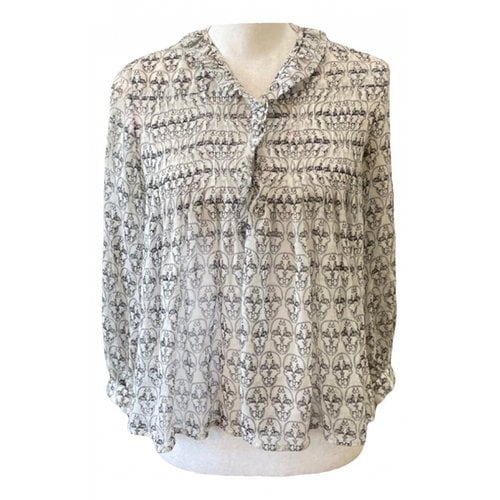 Pre-owned Thomas Wylde Silk Blouse In White