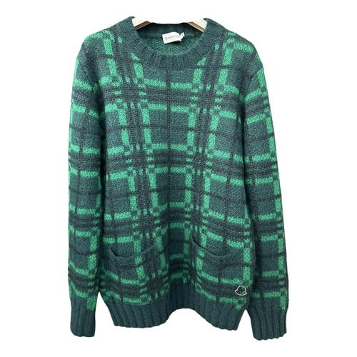 Pre-owned Moncler Wool Jumper In Green