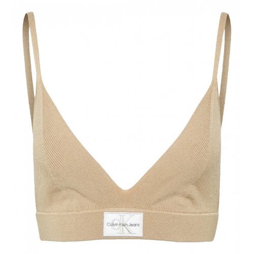 Pre-owned Calvin Klein Jeans Est.1978 Camisole In Beige
