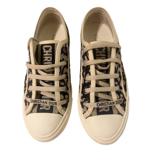 Pre-owned Dior Trainers In Beige