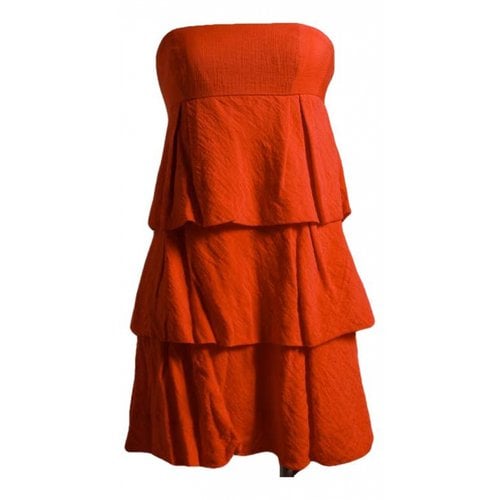 Pre-owned Bcbg Max Azria Mini Dress In Orange