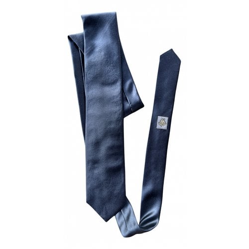 Pre-owned Versace Silk Tie In Anthracite