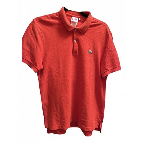 Pre-owned Lacoste Live Polo In Red