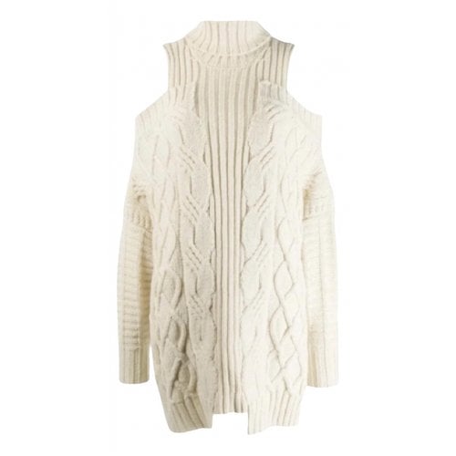 Pre-owned Monse Wool Cardigan In White