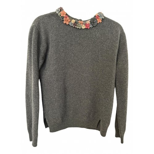 Pre-owned Valentino Cashmere Jumper In Grey
