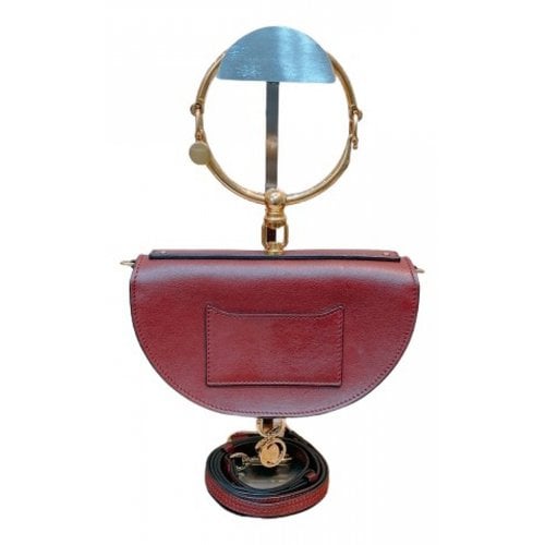 Pre-owned Chloé Bracelet Nile Leather Handbag In Red