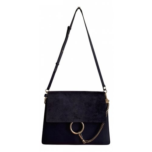 Pre-owned Chloé Faye Leather Handbag In Purple