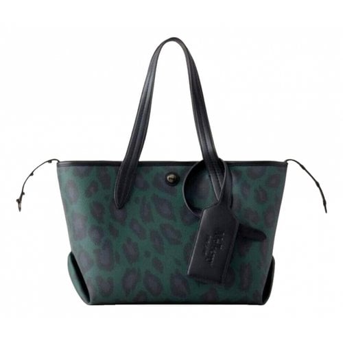 Pre-owned Mulberry Leopard Tote In Green
