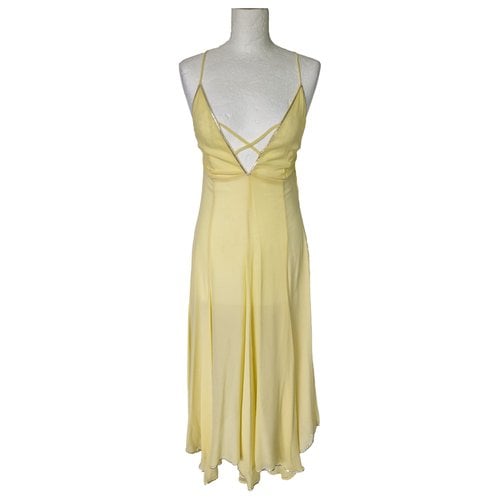 Pre-owned See By Chloé Silk Maxi Dress In Yellow