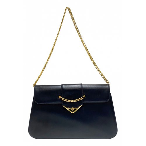 Pre-owned Cartier Leather Handbag In Navy