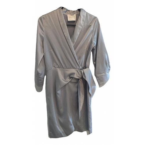 Pre-owned March 23 Mini Dress In Silver