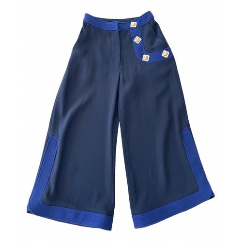 Pre-owned Peter Pilotto Large Pants In Blue