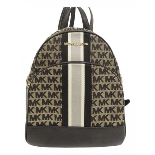 Pre-owned Michael Kors Cloth Backpack In Multicolour