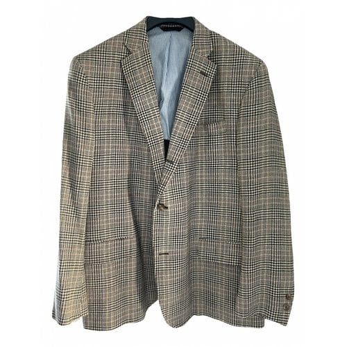 Pre-owned Brooks Brothers Tweed Jacket In Brown