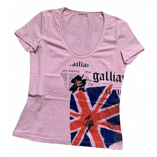 Pre-owned Galliano T-shirt In Pink