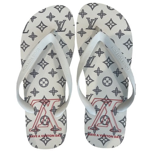 Pre-owned Louis Vuitton Molitor Sandals In White