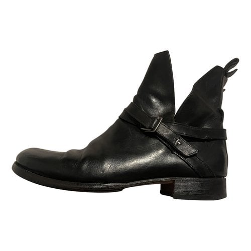Pre-owned Ma+ Leather Boots In Black