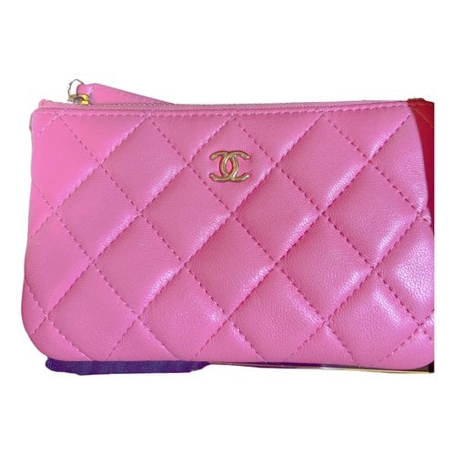 Pre-owned Chanel Timeless/classique Leather Purse In Pink