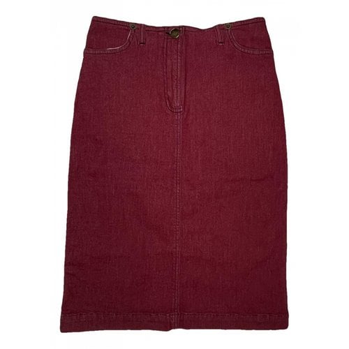 Pre-owned Plein Sud Mid-length Skirt In Burgundy
