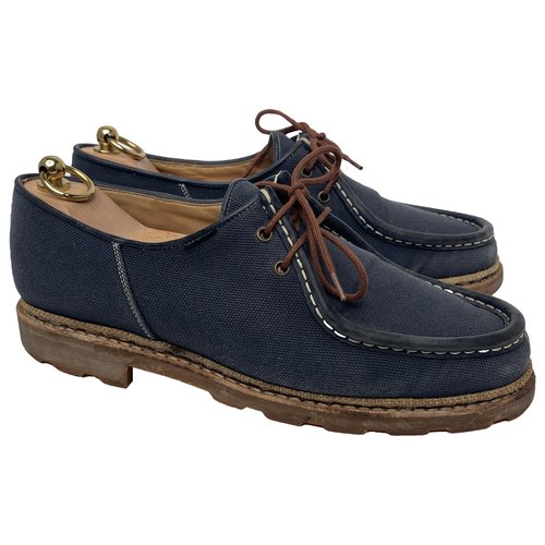 Pre-owned Paraboot Leather Lace Ups In Blue