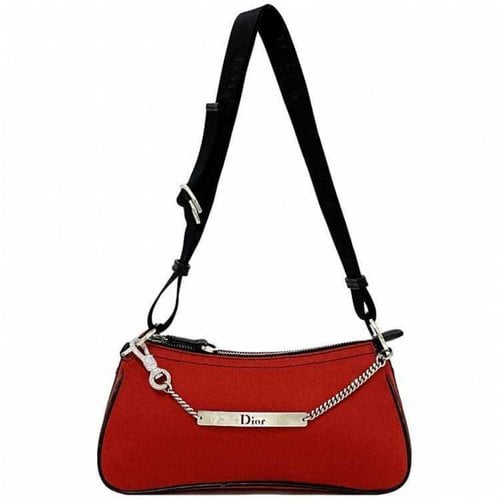 Pre-owned Dior Cloth Handbag In Red