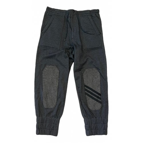 Pre-owned Y-3 By Yohji Yamamoto Trousers In Grey