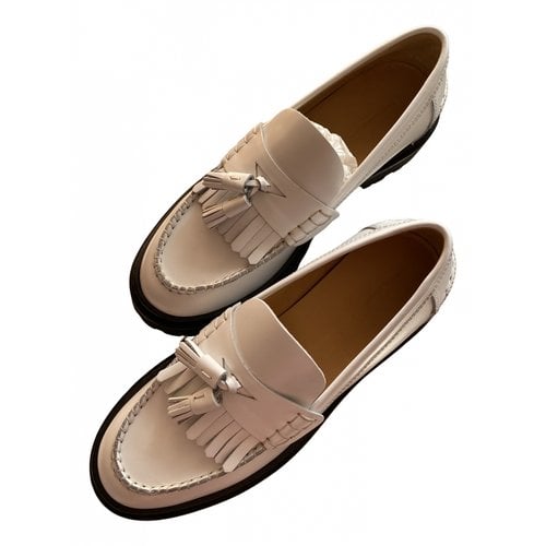 Pre-owned Isabel Marant Leather Flats In White