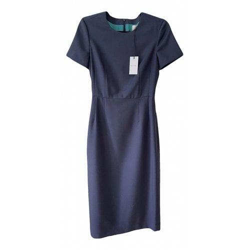 Pre-owned Paul Smith Wool Mid-length Dress In Blue