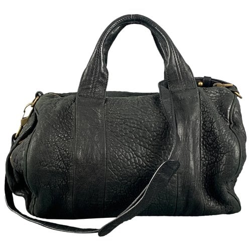Pre-owned Alexander Wang Leather Handbag In Black