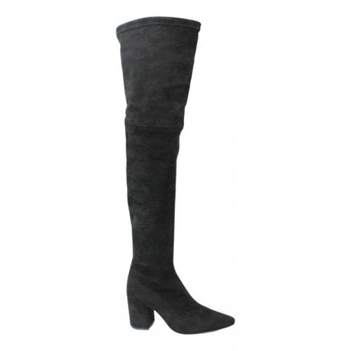 Pre-owned Anine Bing Boots In Black