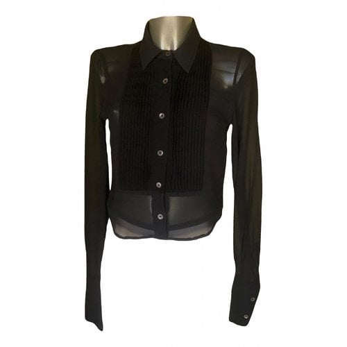 Pre-owned Ann Demeulemeester Silk Shirt In Black