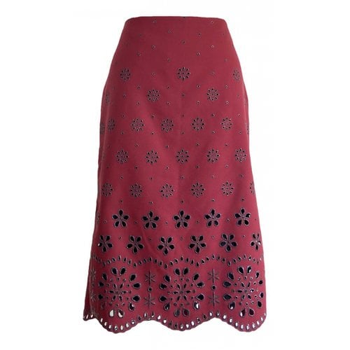 Pre-owned Marc Jacobs Mid-length Skirt In Burgundy