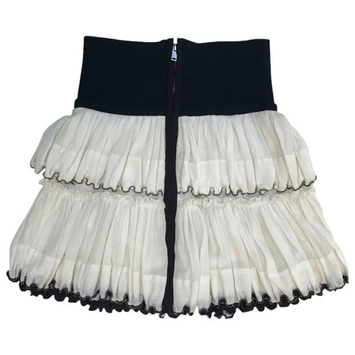 Pre-owned Isabel Marant Mini Skirt In White