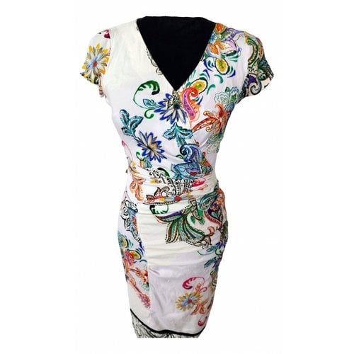 Pre-owned Etro Silk Mid-length Dress In White