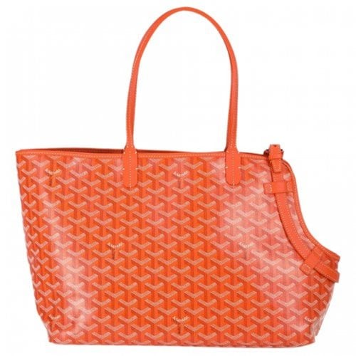 Pre-owned Goyard Cloth Tote In Red