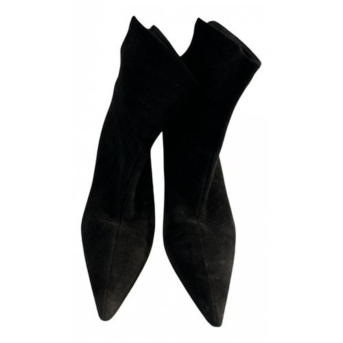 Pre-owned Helmut Lang Ankle Boots In Black