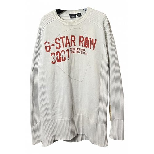 Pre-owned G-star Raw Sweatshirt In White