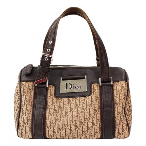 Pre-owned Dior Leather Mini Bag In Brown