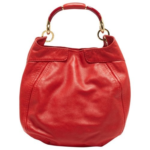 Pre-owned Jimmy Choo Leather Handbag In Red
